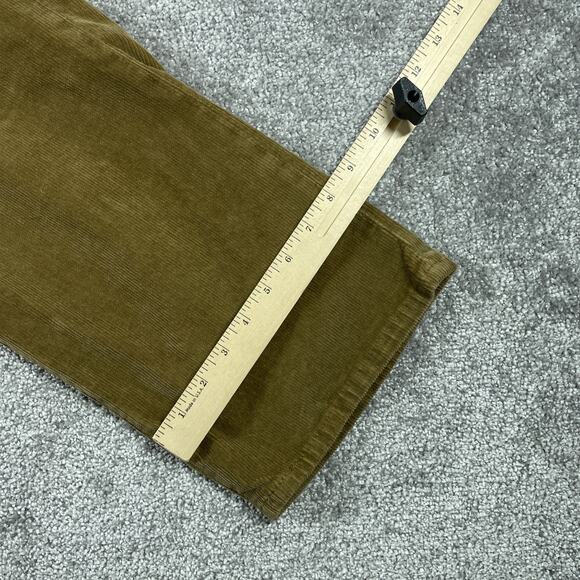 Levis Corduroy Pants Womens 32 x 28 Ribcage Straight Ankle Tan Brown - Picture 12 of 13